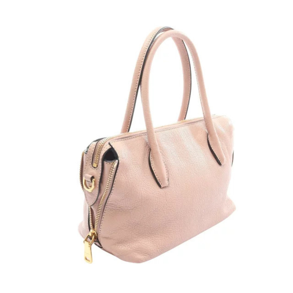 Miu Miu Madras pink leather handbag Pink